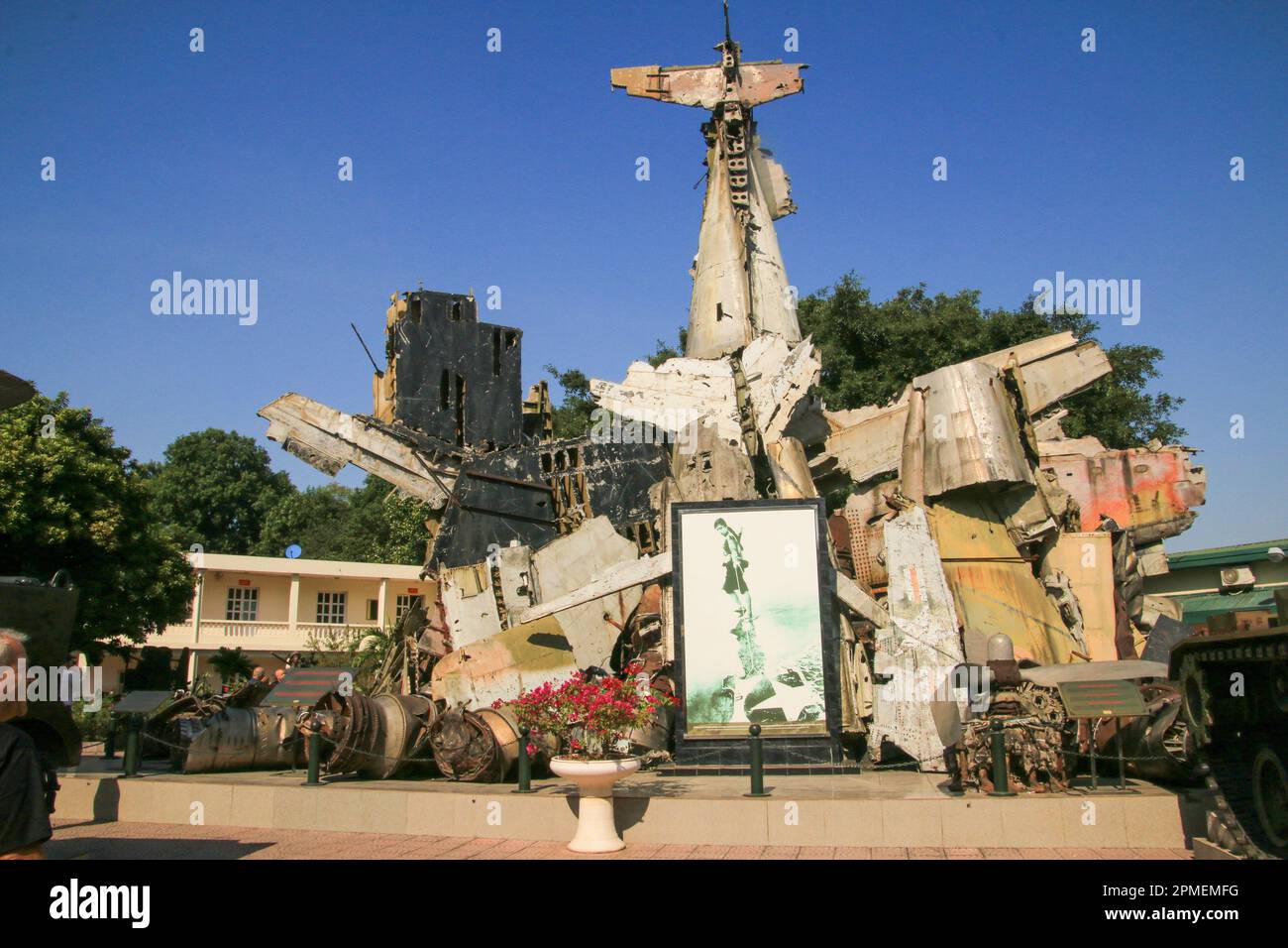 Flugzeuge, Museum für Militärgeschichte, Dien Bien Phu, Hanoi, Vietnam Stockfoto