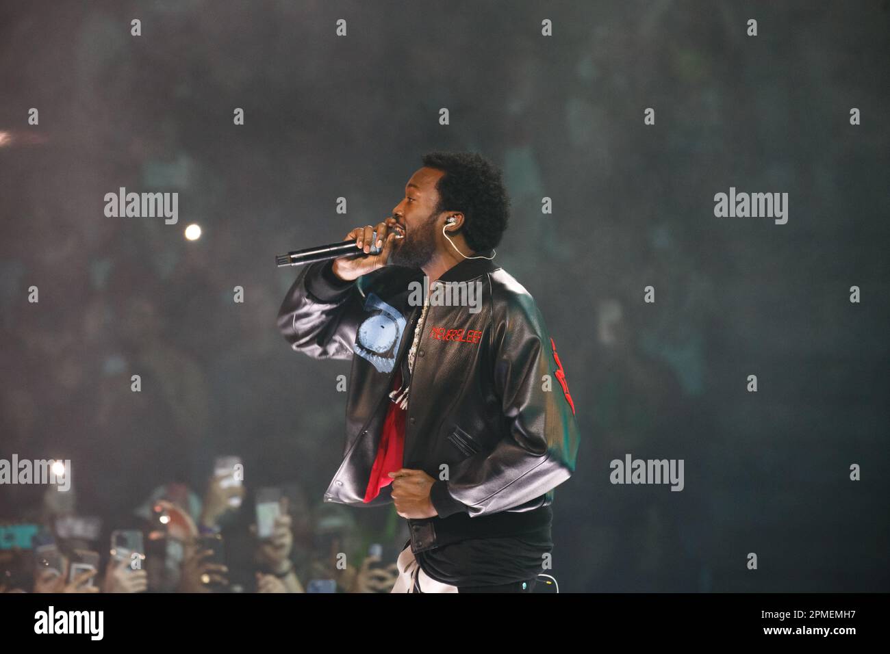 Rapper Meek Mill tritt in der Scotiabank Arena in Toronto, KANADA, auf Stockfoto