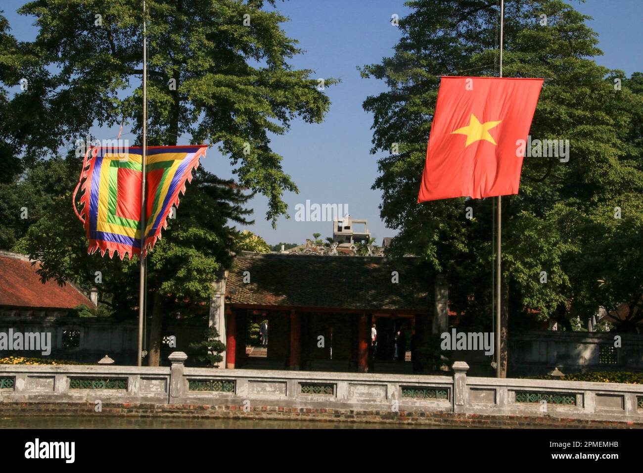 Tempel der Literatur in Hanoi, Vietnam Stockfoto