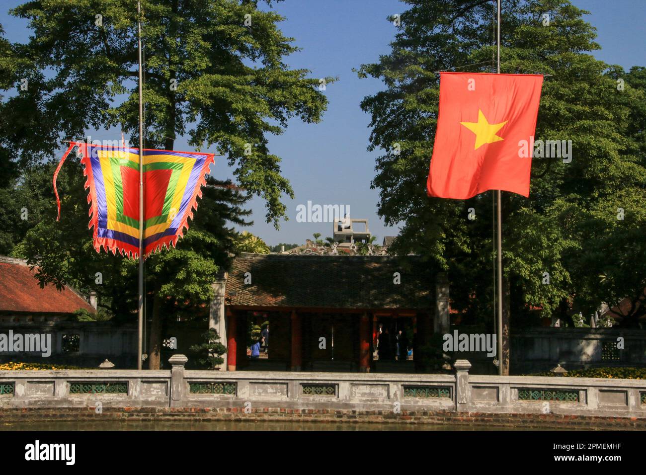 Tempel der Literatur in Hanoi, Vietnam Stockfoto