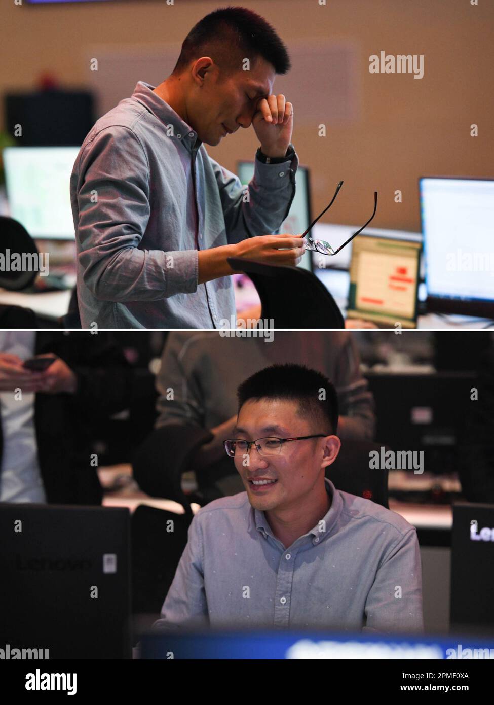 (230413) HEFEI, 13. April 2023 (Xinhua) Dieses KombiFoto zeigt