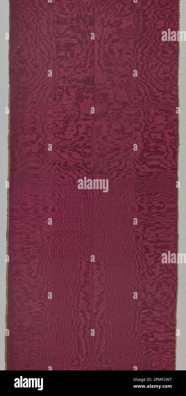 Textil; Seide; Kette x Schuss: 227,3 x 47 cm (7 Fuß 5 1/2 in. X 18 1/2 Zoll); 1952-162-71 Stockfoto