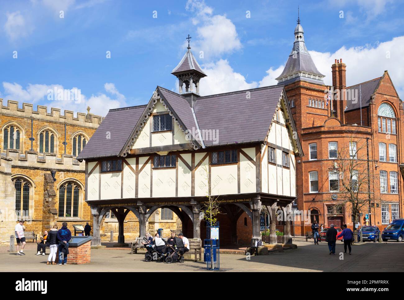Markt Harborough Leicestershire Old Grammar School Church Square Markt Harborough Leicestershire England GB Europa Stockfoto