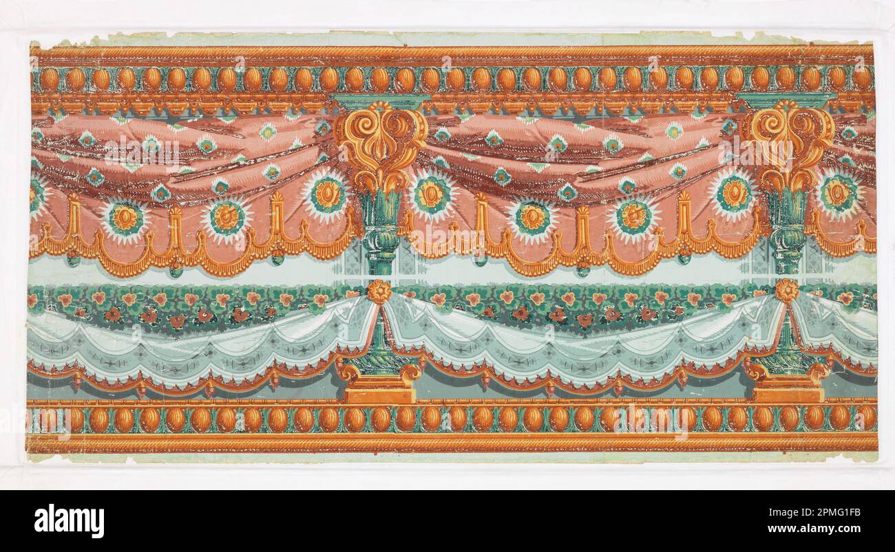 Frieze (Frankreich); Blockdruck auf verbundenen Blättern; 113 x 57,5 cm (44 1/2 x 22 5/8 Zoll) Stockfoto