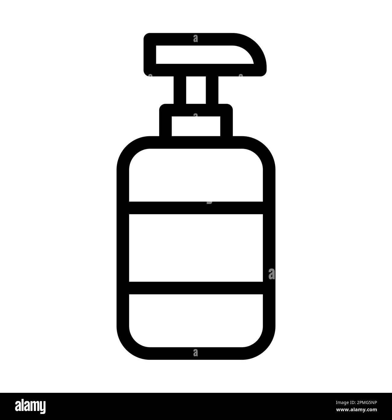 Shampoo-Vektor Symbol Für Dicke Linien Für Den Privaten Und Kommerziellen Gebrauch. Stockfoto