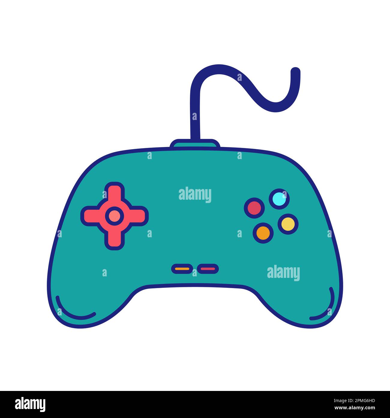 Game Controller Icon Flat Design Vector Stock Vektor