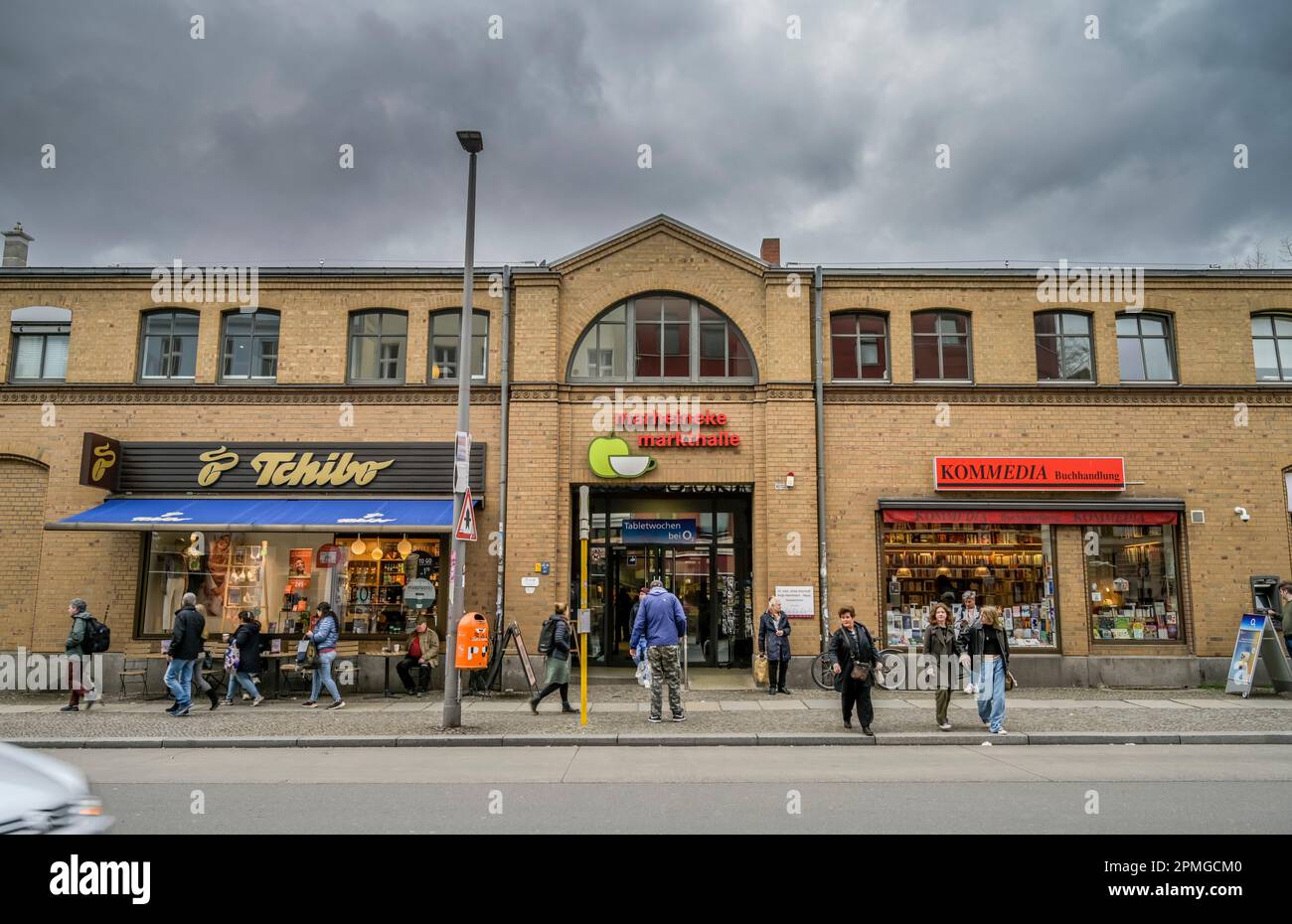 Marheineke Markthalle, Marheineke-Platz, Bergmannstraße, Kreuzberg, Berlin, Deutschland *** Lokale Bildunterschrift *** , Berlin, Deutschland Stockfoto