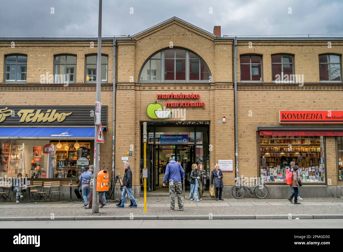 Marheineke Markthalle, Marheineke-Platz, Bergmannstraße, Kreuzberg, Berlin, Deutschland *** Lokale Bildunterschrift *** , Berlin, Deutschland Stockfoto