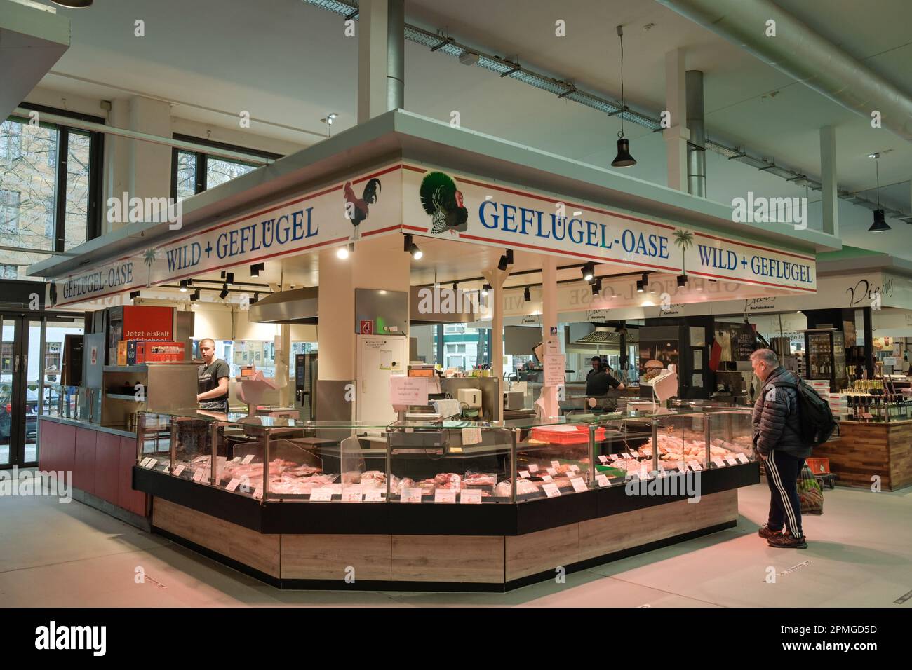 Marheineke Markthalle, Marheineke-Platz, Bergmannstraße, Kreuzberg, Berlin, Deutschland *** Lokale Bildunterschrift *** , Berlin, Deutschland Stockfoto