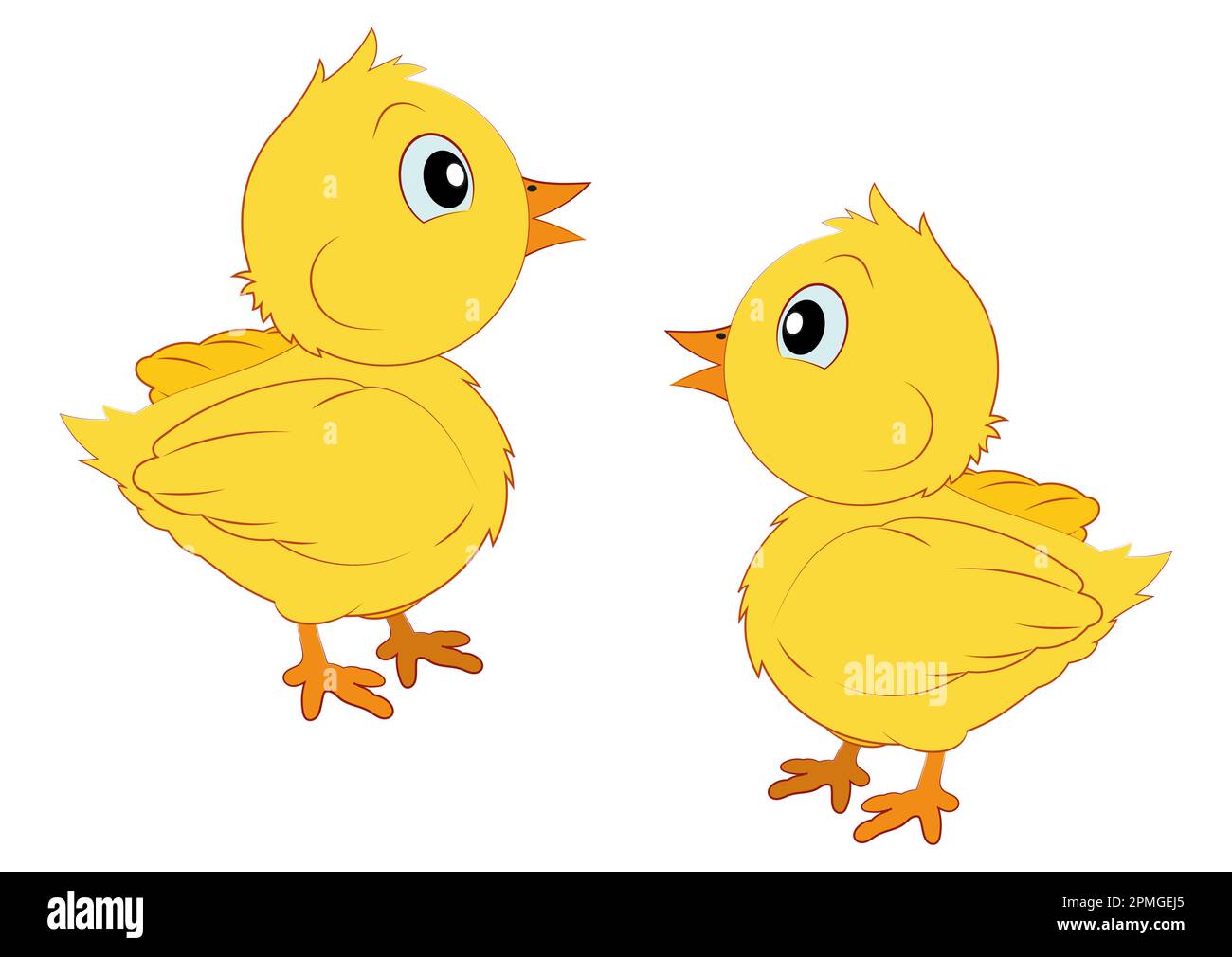 Süßes Cartoon-Baby-Huhn Stock Vektor