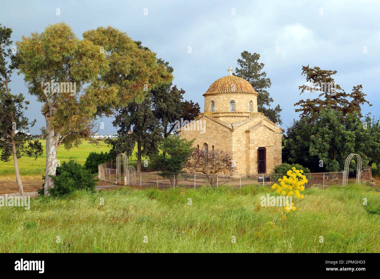 Das Mausoleum von St. Barnabas, im Kloster von St. Barnabas in der Nähe von Farmagusta (Gazimagusa), dem türkischen Repuliker von Nordzypern. St. Barnabas war es Stockfoto