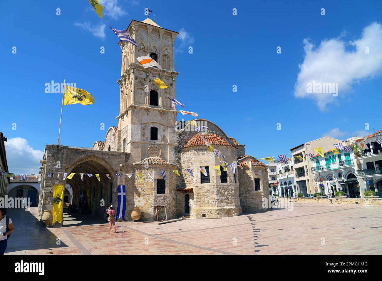 Die Kirche St. Lazarus, eine griechisch-orthodoxe Kirche aus dem späten 9. Jahrhundert in Larnaca, Zypern. Stockfoto