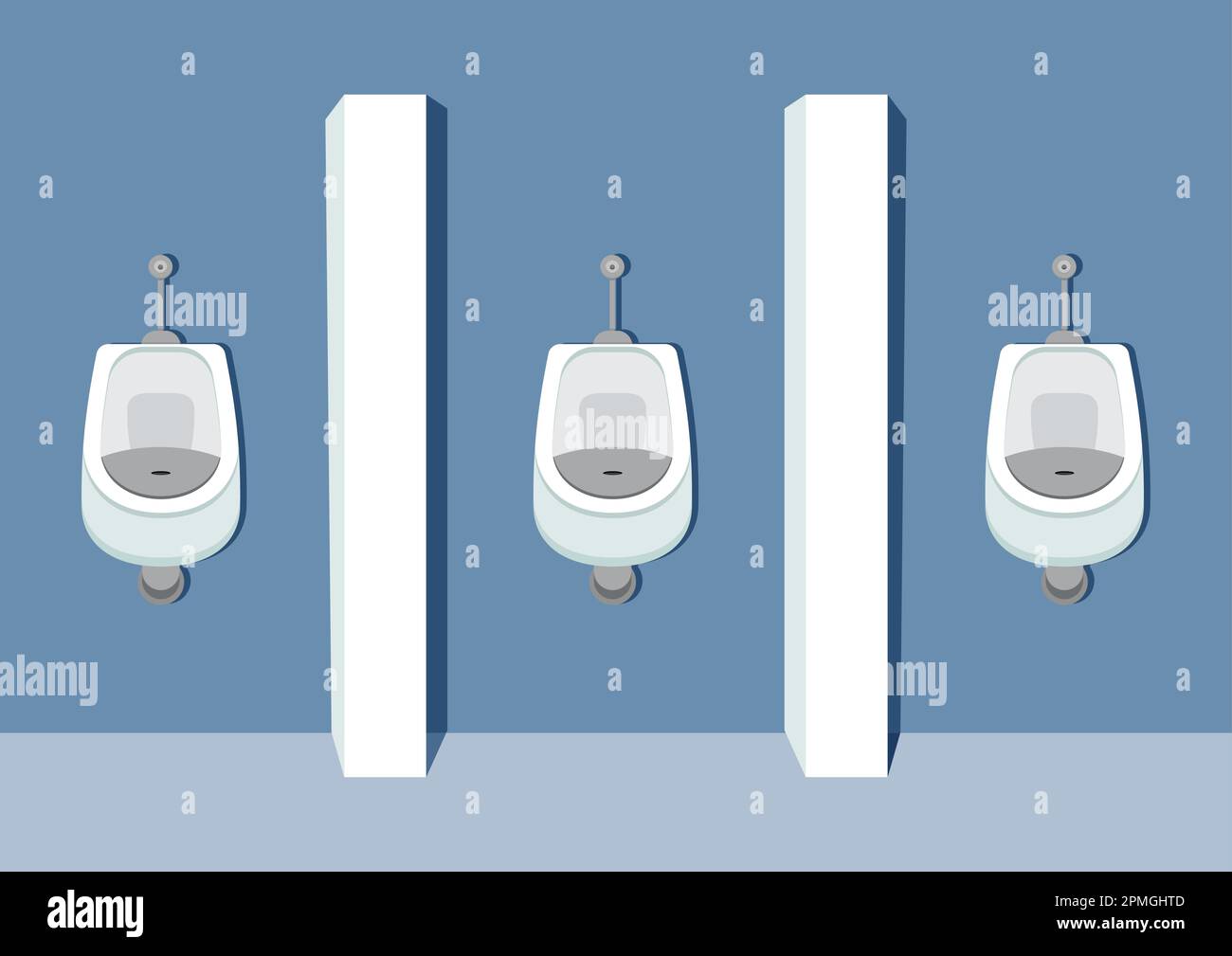 Männer Urinal Bowl Clipart Vector. Toilettenschüssel Für Herren Stock Vektor