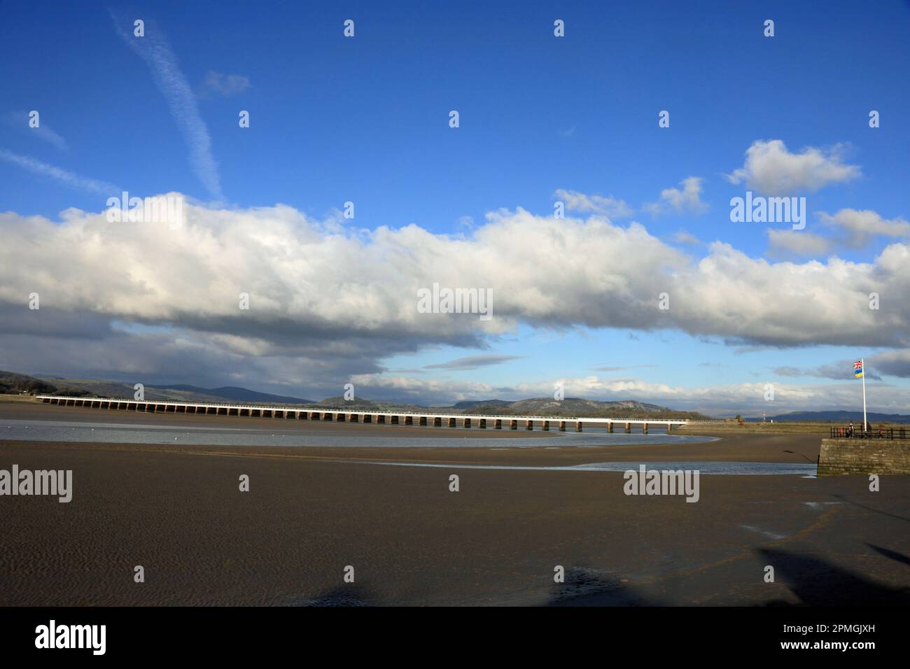 Der River Kent in Arnside Westmorland England Stockfoto