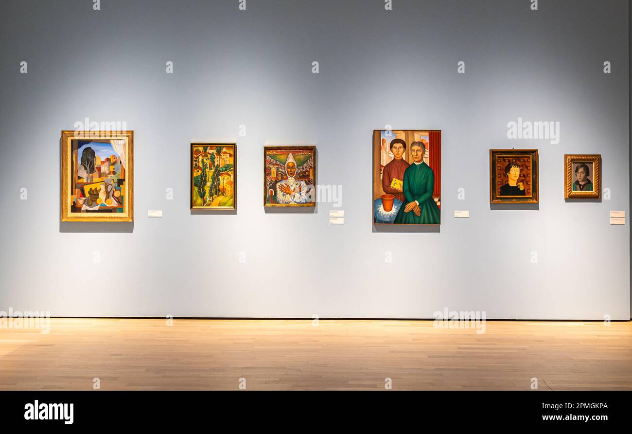 Rovereto, Trento - Innere des MART - Museum für moderne und zeitgenössische Kunst von Trento und Rovereto, Trentino Alto Adige, italien - Giotto und die Twenti Stockfoto