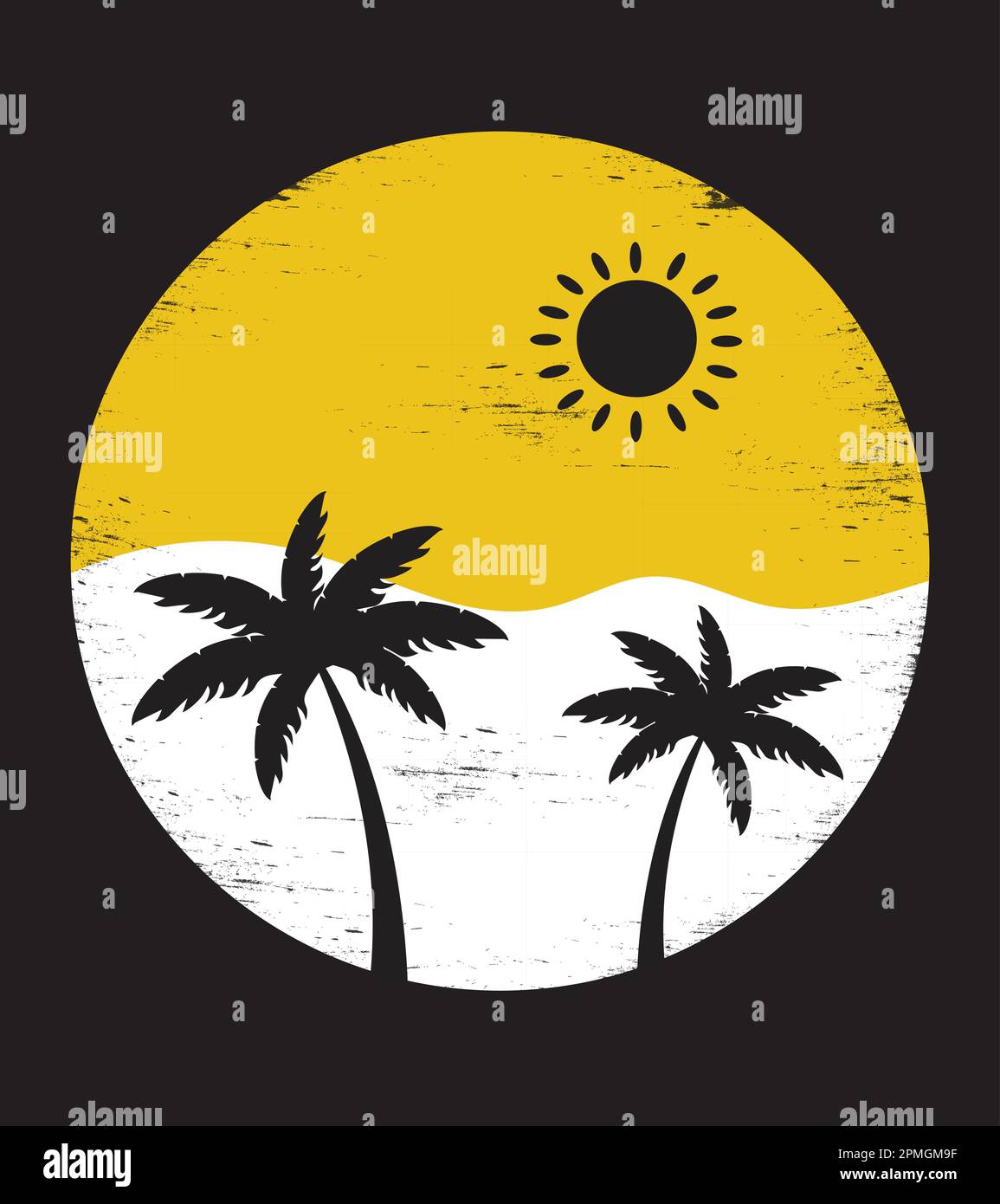 Design-Schild „Summer Vibes“ Stock Vektor