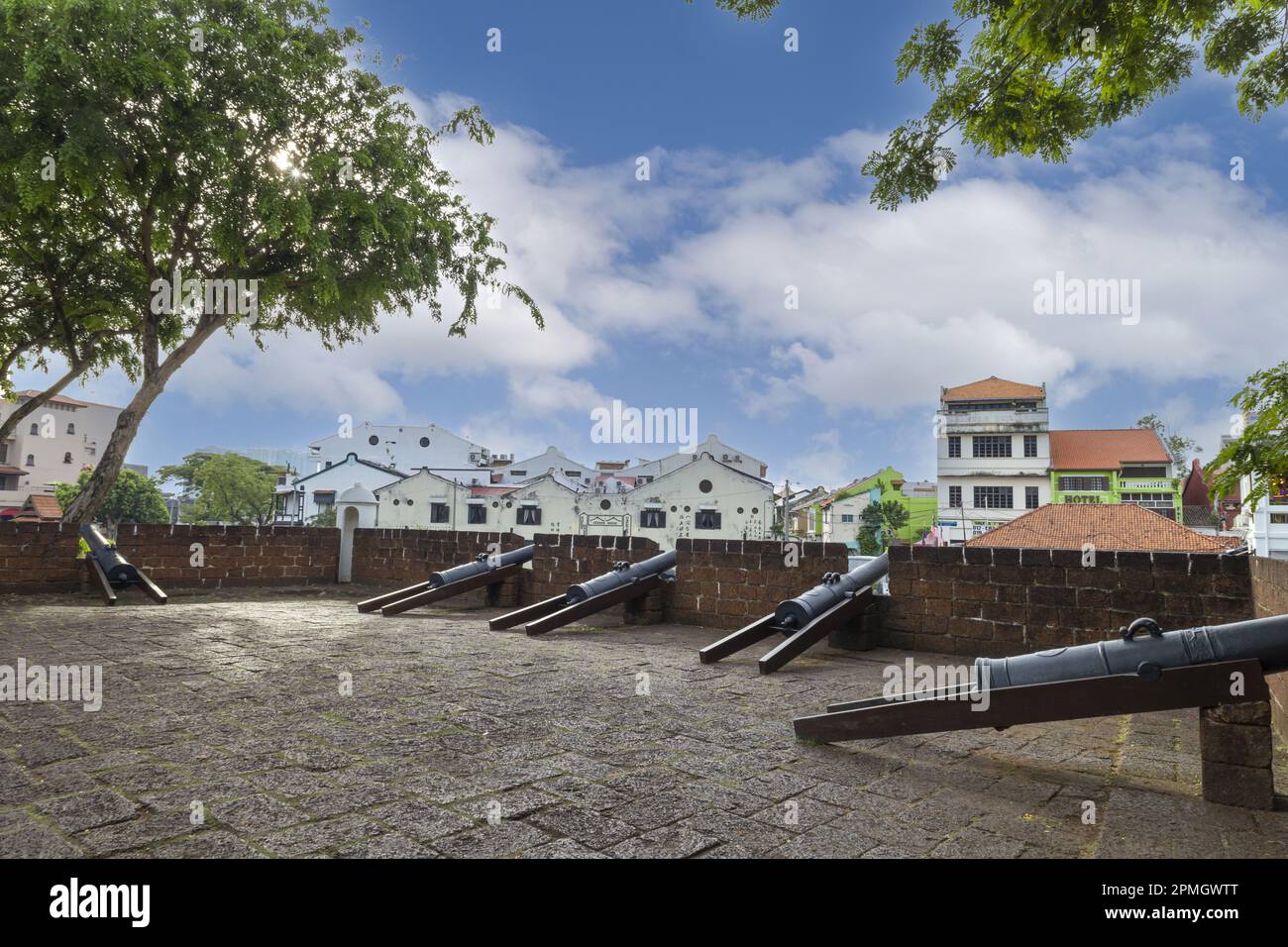 Historisches Fort St. John's Fort in Malacca, Malaysia Stockfoto