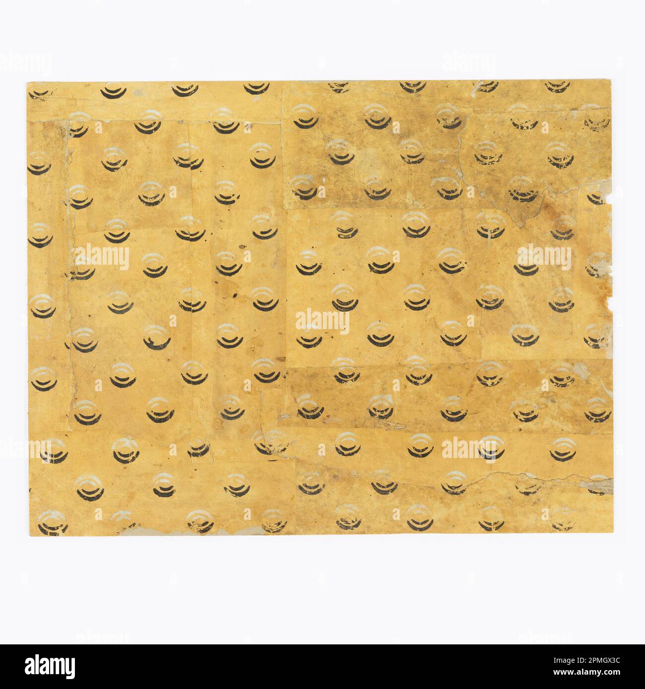 Seitenwand (Frankreich); Blockdruck auf handgefertigtem Papier; 25,5 x 32,5 cm (10 1/16 x 12 13/16 Zoll) Stockfoto