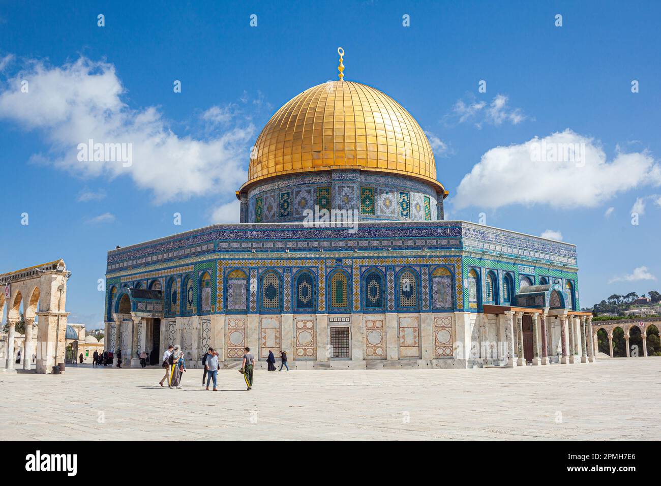 Kuppel des Felsens März 2023 Ost-Jerusalem Palästina Stockfoto