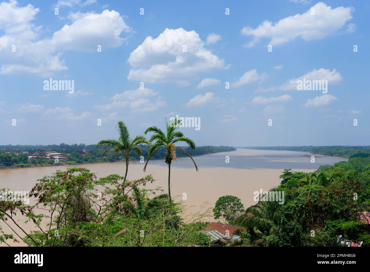 Blick auf Madre de Dios, Puerto Maldonado, Peru, Südamerika Stockfoto