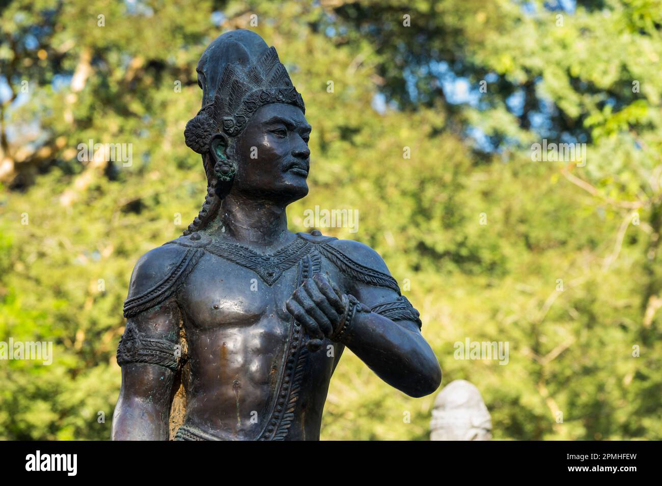 Detail der Skulptur des Union Stone Monument, Königspalast, Mandalay, Myanmar (Birma), Asien Stockfoto