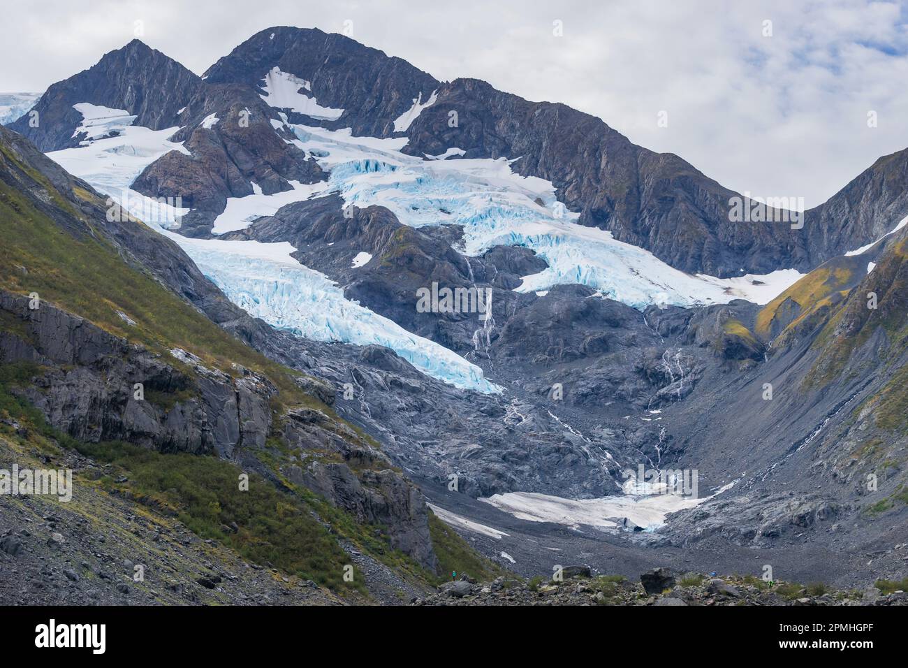 Byron Glacier, Kenai-Halbinsel, Alaska, Vereinigte Staaten von Amerika, Nordamerika Stockfoto