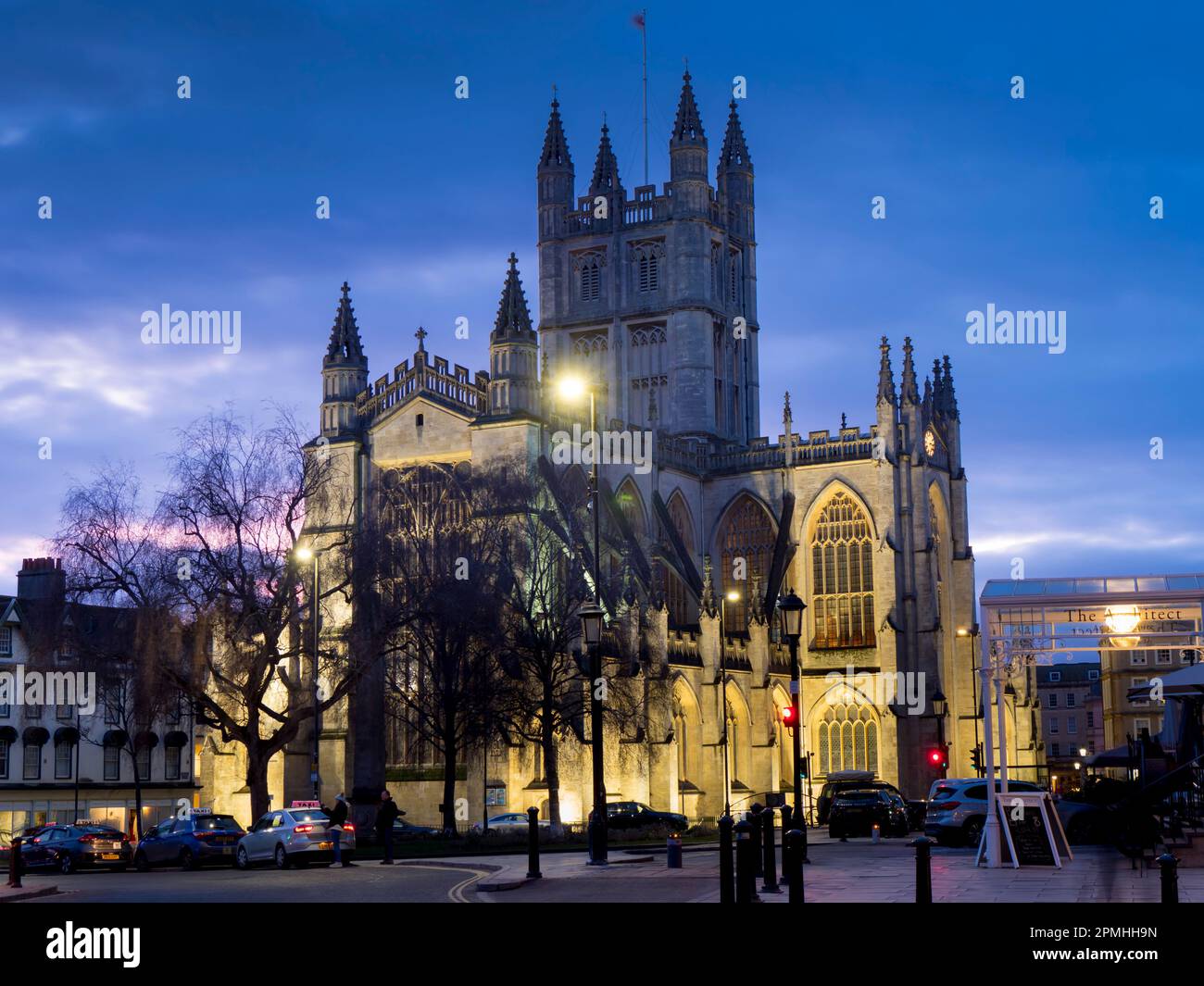 Bath Abbey, Bath, UNESCO-Weltkulturerbe, Somerset, England, Großbritannien, Europa Stockfoto