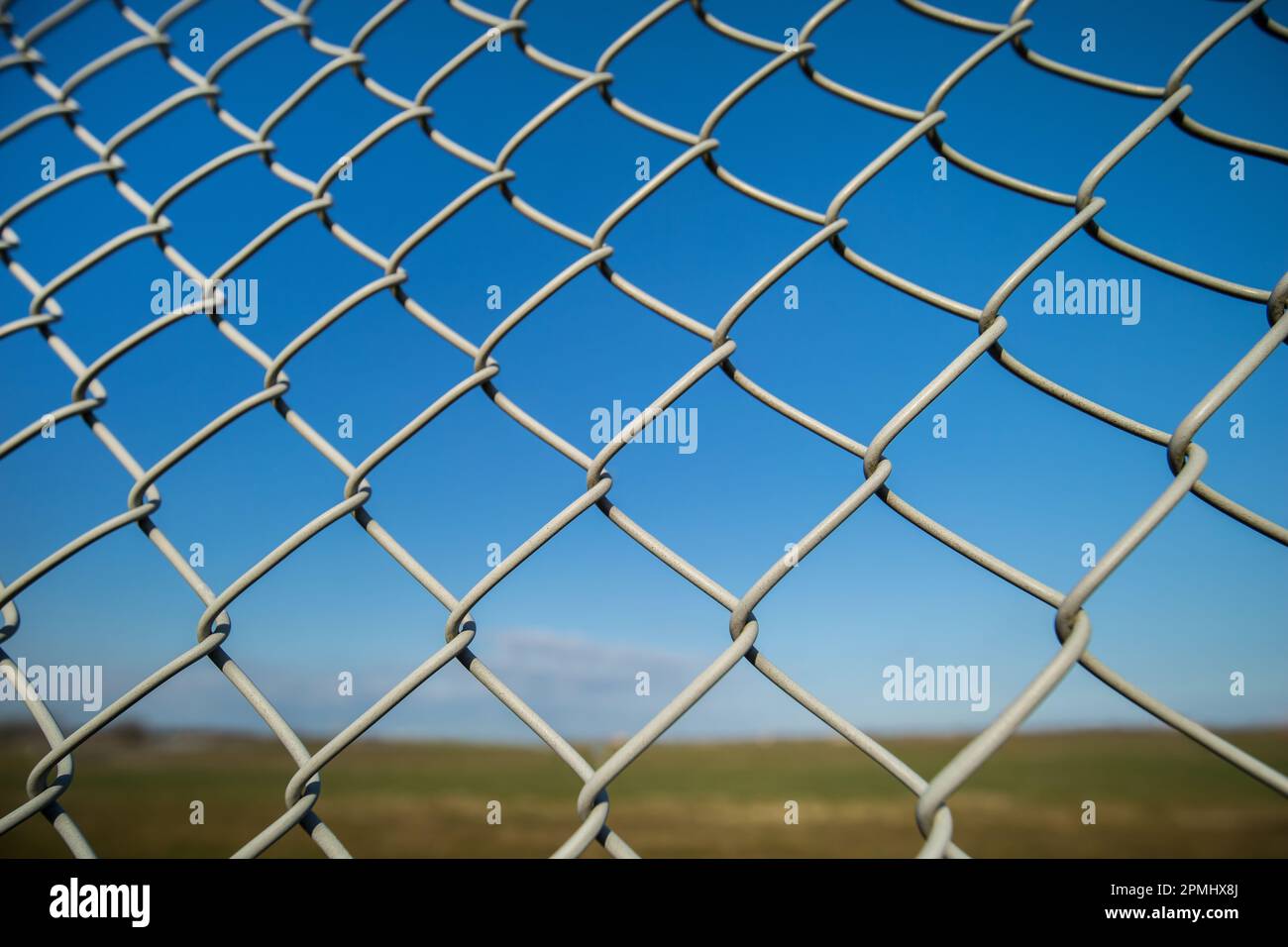 Zaun in Kopenhagen Flughafen von Dänemark Stockfoto