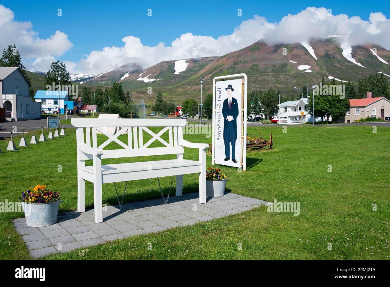 Johann Petursson, Dalvik, Island, ehemaliger größter Mann der Welt Stockfoto