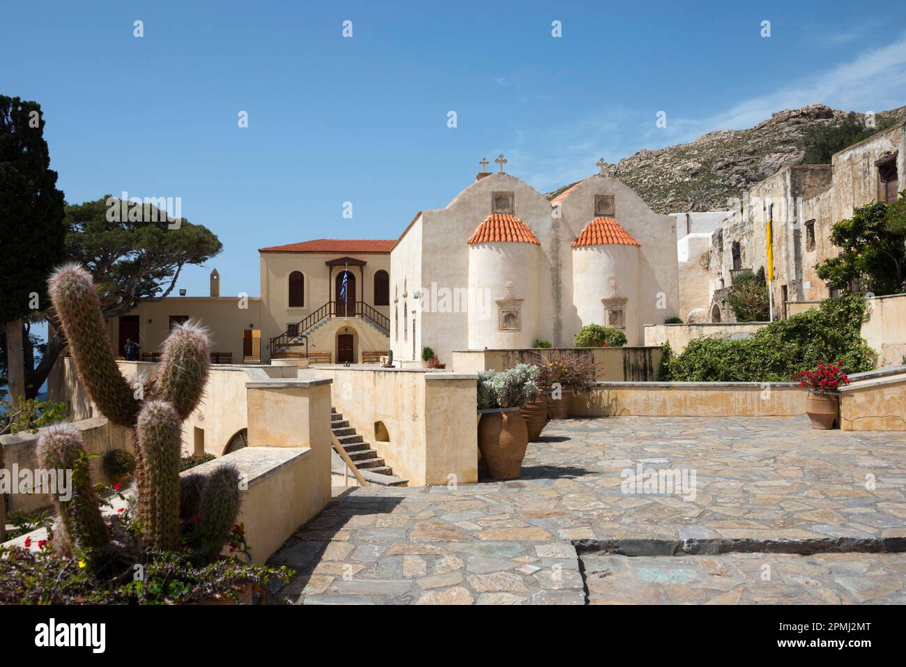 Preveli Kloster, Kloster der Mönche, Piso Moni, Gemeinde Agios Vasilios, Kreta, Griechenland Stockfoto