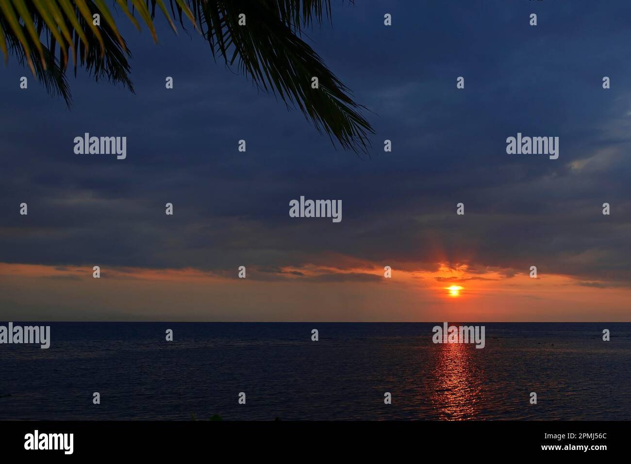 Sunset, Lovina, Nordbali, Bali, Indonesien Stockfoto