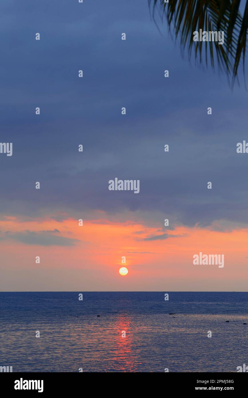 Sunset, Lovina, Nordbali, Bali, Indonesien, Asien Stockfoto