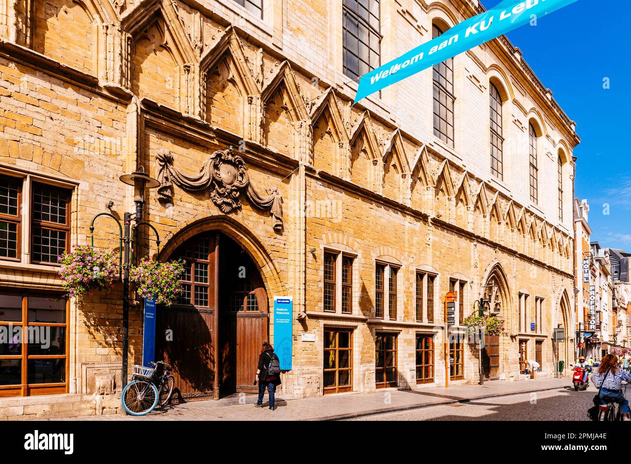 Universitätssaal, ehemaliger Textilsaal. Katholische Universität Leuven. Leuven, Flämische Gemeinschaft, Flämische Region, Belgien, Europa Stockfoto