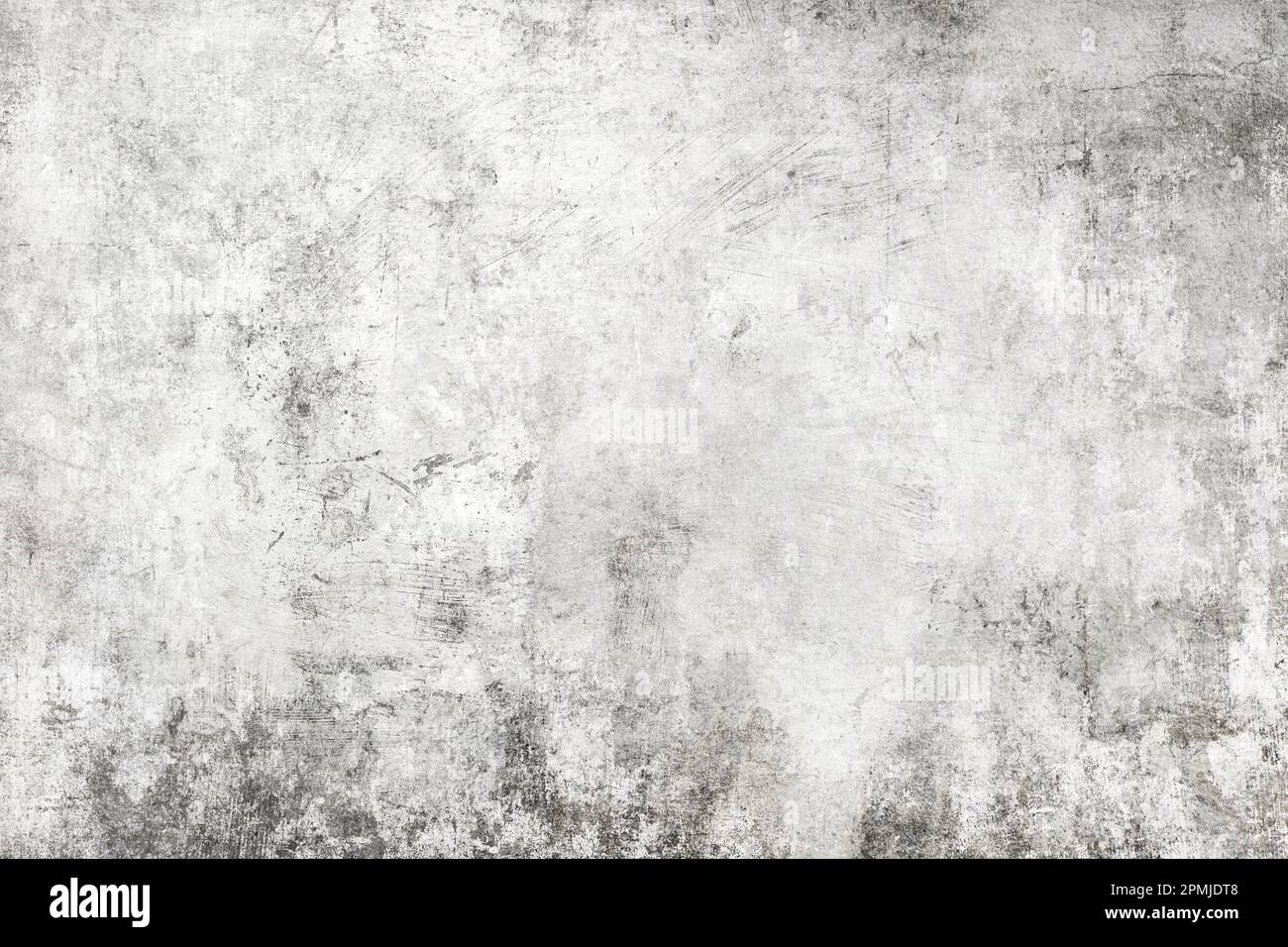 Schmutzige, weiß abgeschabte Grunge-Hintergrundfarbe, abgenutzte Struktur Stockfoto