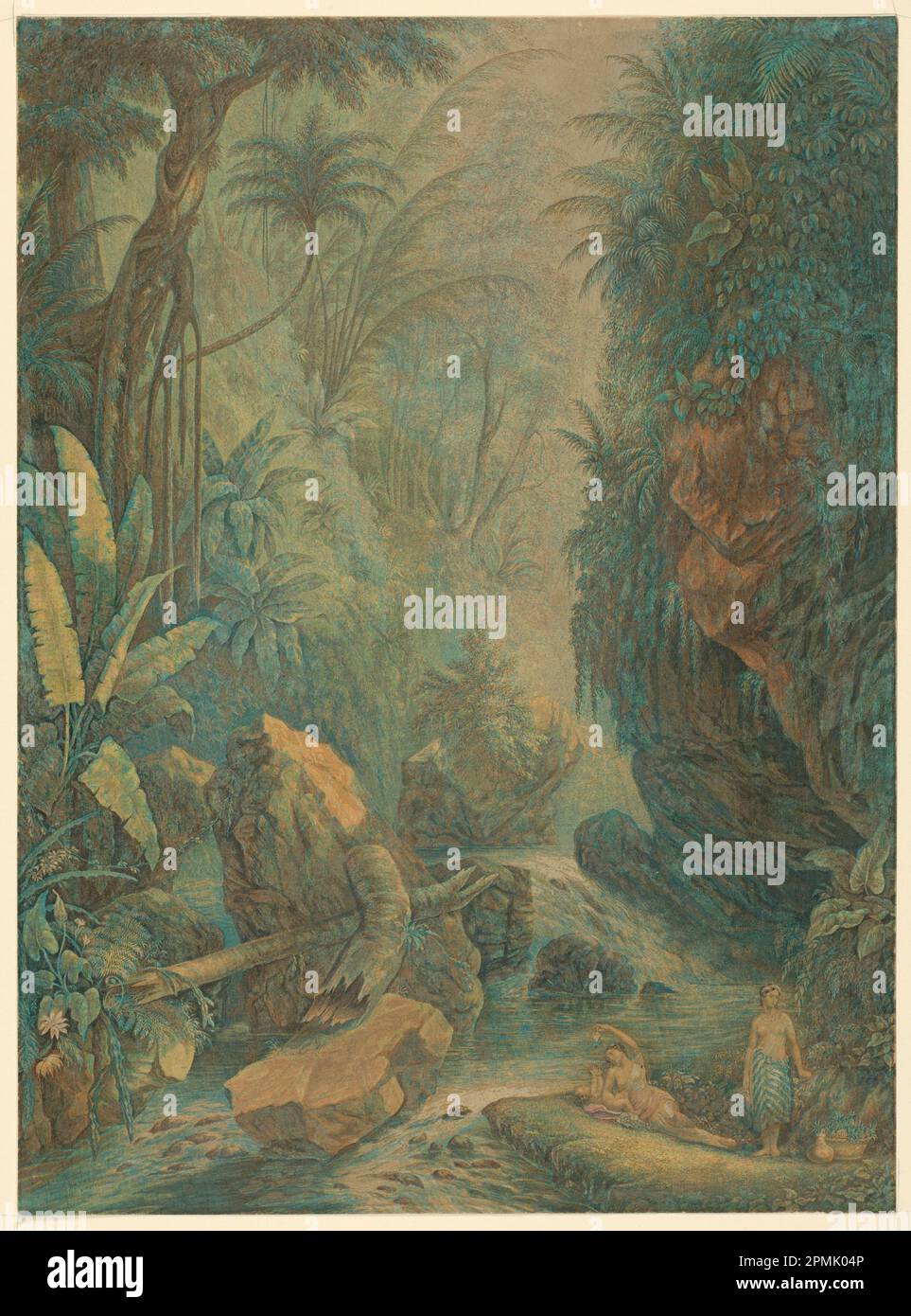 Print (England); George Baxter (1804–1867); Ölfarben auf Papier; 1967–58-1 Stockfoto