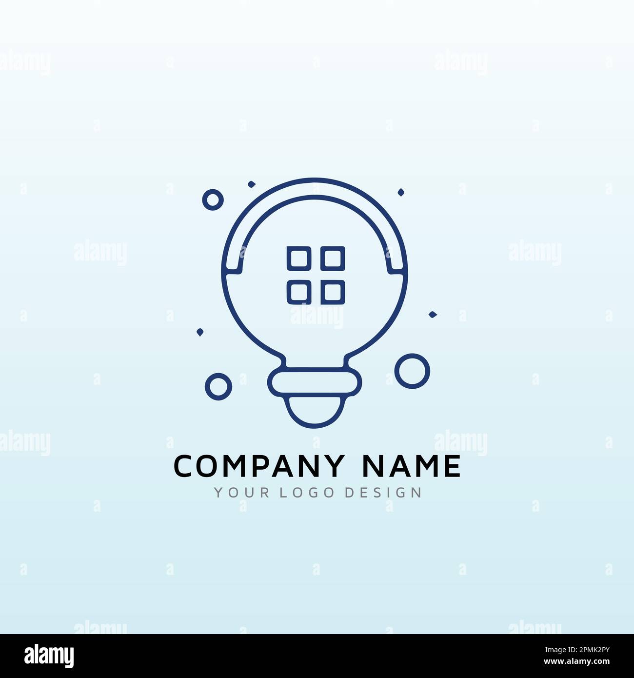 Creative Labs House Logo-Design Stock Vektor