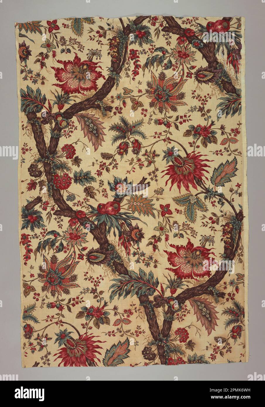 Textil (Frankreich); hergestellt von Soehnee L'Aine et Cie; Baumwolle; Warp x Weft (a,b): 129,9 x 170,3 cm (51 1/8 Zoll X 5 Fuß 7 1/16 Zoll) Wiederholung H: 69,9 cm (27 1/2 Zoll) Stockfoto