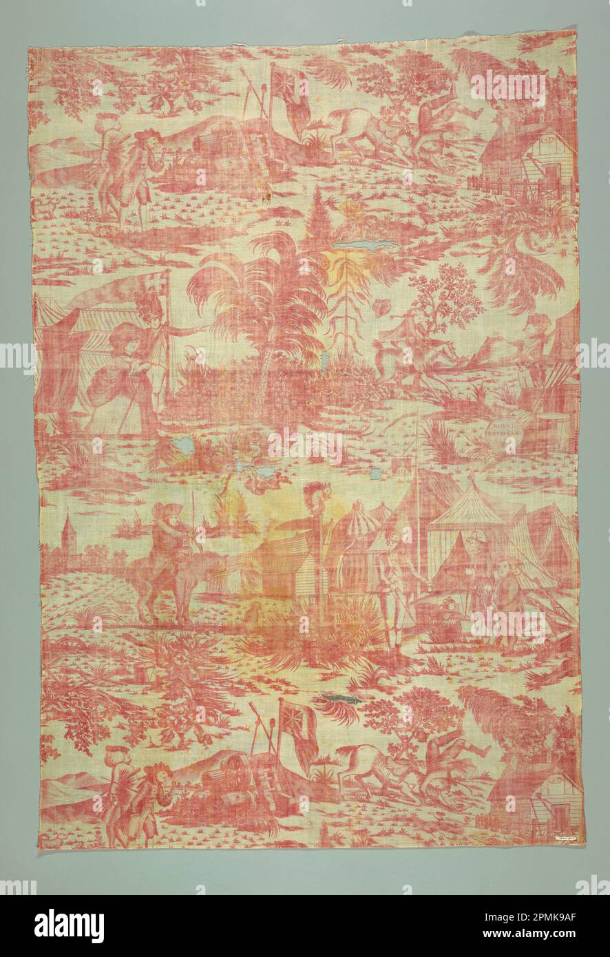 Textil (England); Baumwolle; L x B: 105 x 71 cm (41 5/16 x 27 15/16 Zoll); 1940-111-1 Stockfoto