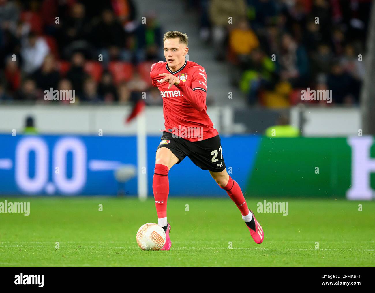 Leverkusen/Deutschland. 13. April 2023, Aktion Florian WIRTZ (LEV