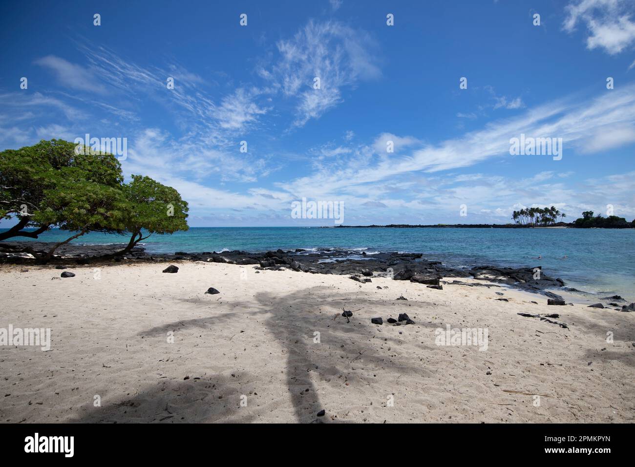 Leerer Hawaiian Beach Stockfoto