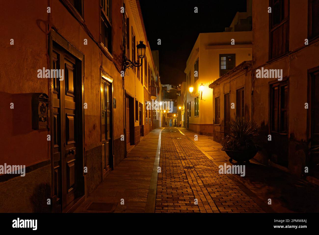 San Sebastian de la Gomera - die größte Stadt und der größte Hafen in La Gomera, Kanarische Inseln. Stockfoto