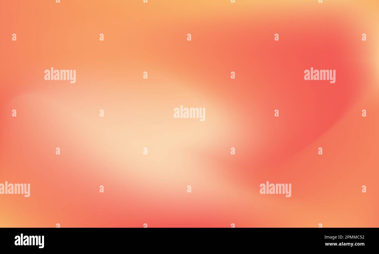 Abstrakter Hintergrund des verlaufenden Verlaufsgitters einer unscharfen glatten Kurve. Die Grafik in sanften Orange- und Rottönen. Für Poster, webdesign, Hintergrund, Banner, Begrüßung Stock Vektor