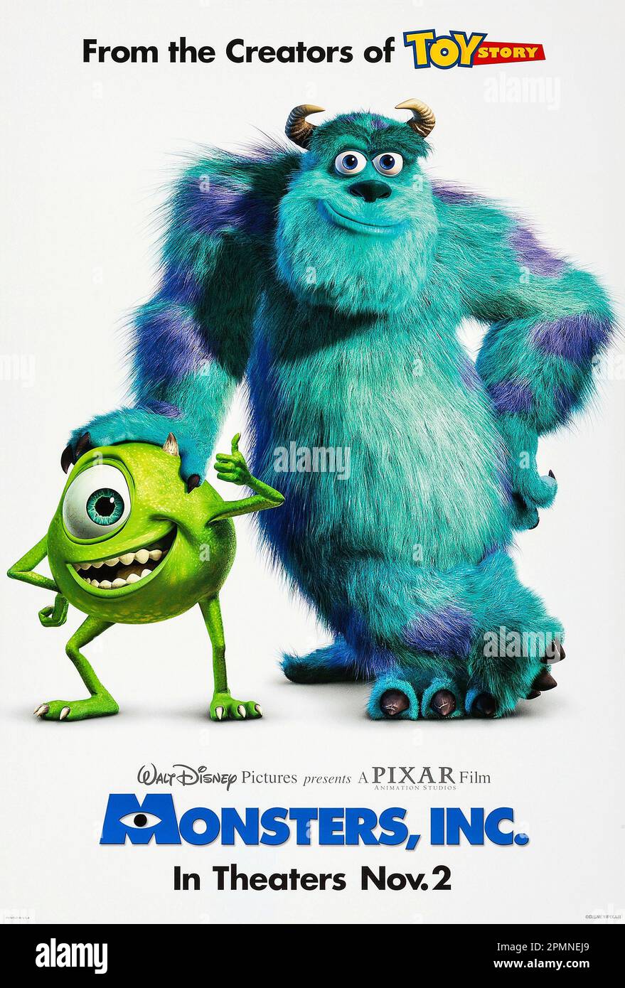 Monsters, Inc. Filmposter Mike & Sullivan Stockfoto