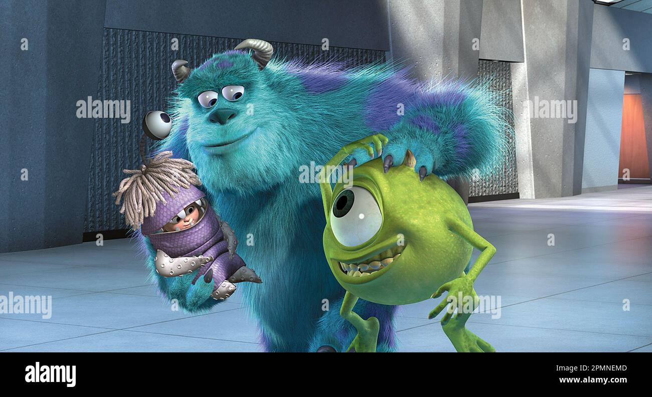 Monsters, Inc Buh, Mike & Sullivan Stockfoto