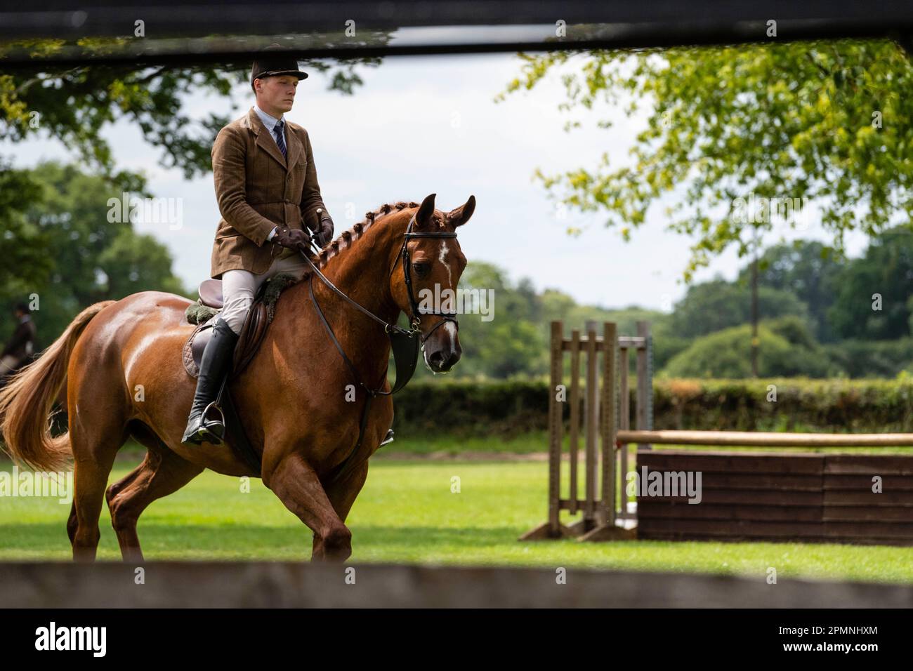 Reitwege bei Hickstead Stockfoto