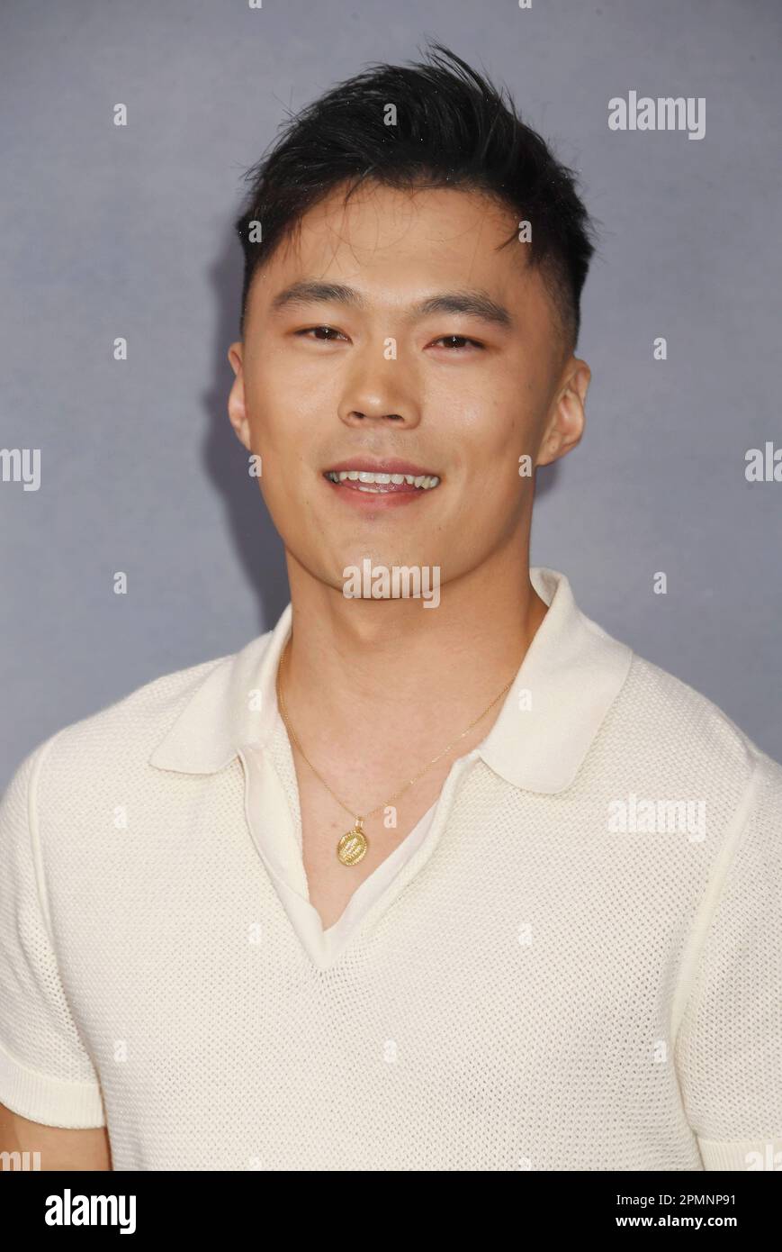 Los Angeles, Kalifornien, USA. 13. April 2023. John Harlan Kim nimmt am 13. April 2023 am Regency Bruin Theatre in Los Angeles, Kalifornien, an der Apple TV-Premiere „The Last Thing He That Me“ Teil. Kredit: Jeffrey Mayer/Jtm Photos/Media Punch/Alamy Live News Stockfoto