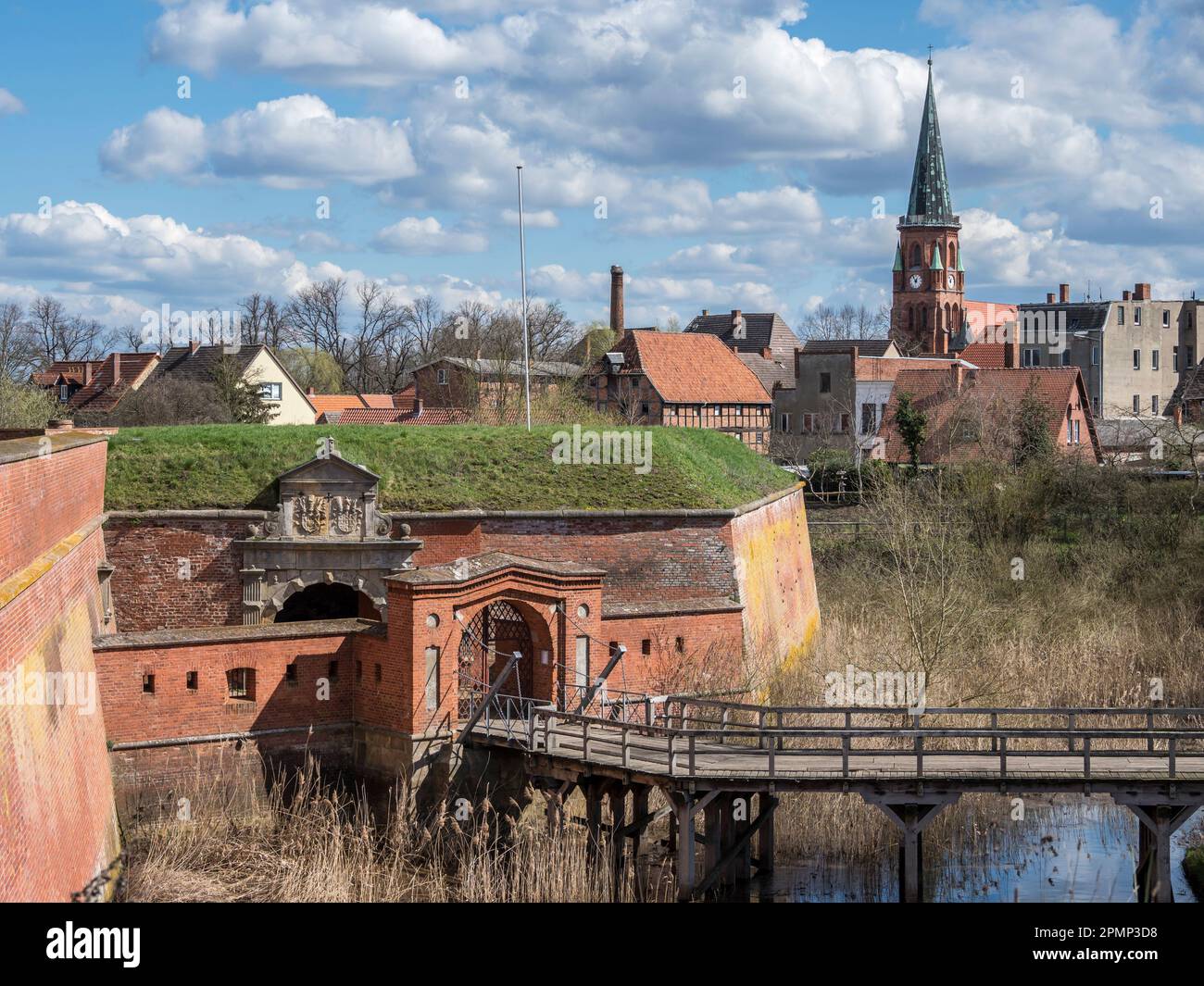 Festung Domitz an der Elbe, Deutschland Stockfoto