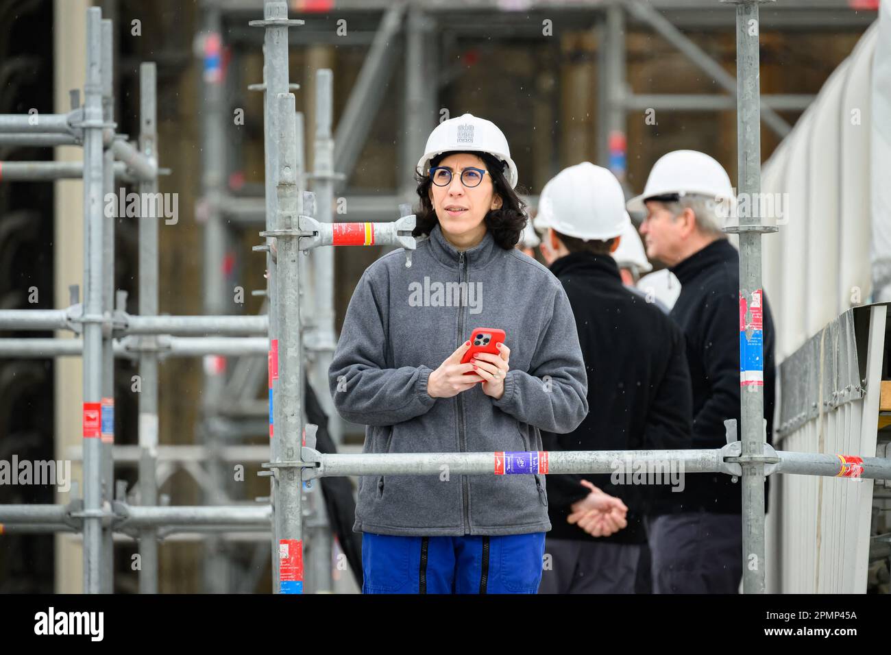 Paris, Frankreich. 14. April 2023. RIMA Abdul Malak, Ministre de la Culture Credit: Abaca Press/Alamy Live News Stockfoto