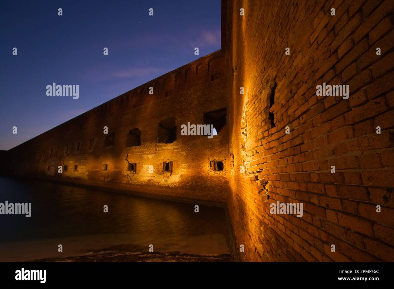 Fort Jefferson, 1874 von der Armee verlassen, Dry Tortugas National Park, Florida, USA; Florida, Vereinigte Staaten von Amerika Stockfoto