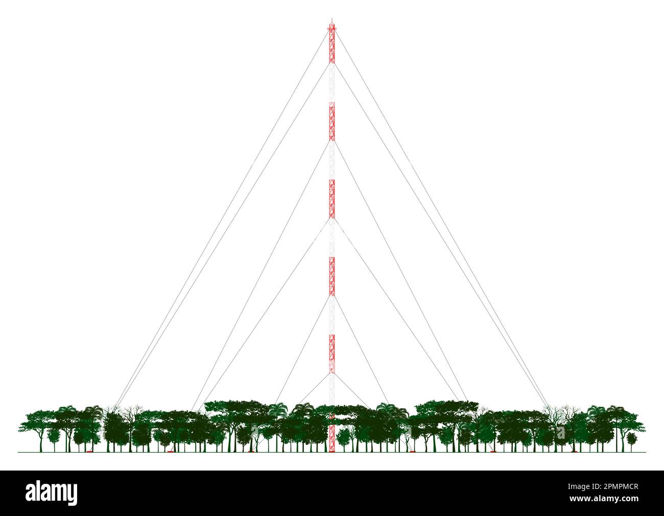 Amazon Observatory Tower in Brasilien Stock Vektor
